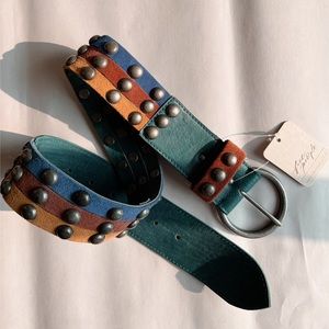 Free People Women's Tres Amore Studded Waist Belt